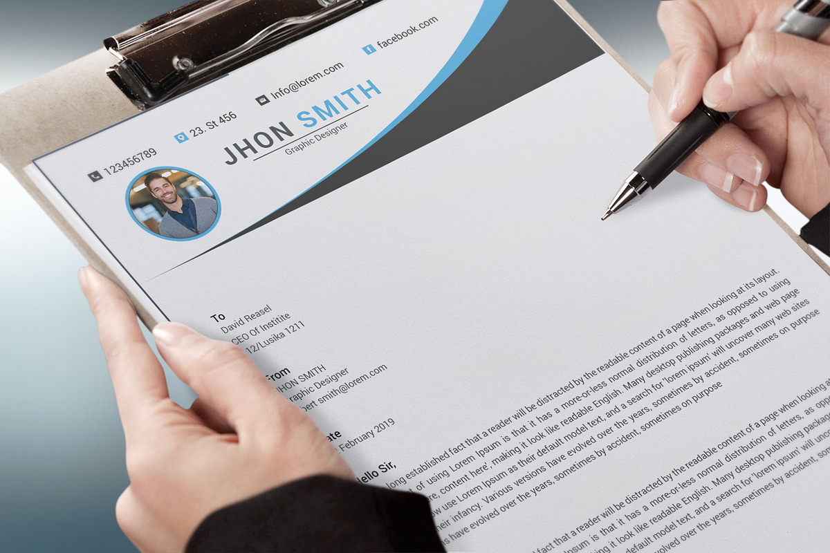 Resume Template and Cover Letter, a Resume Template by designvillage (Photo 8 of 13)
