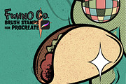 Retro Funky Kitschy Cute Hand Drawn, a Brush Add-On by Funno Co. (Thumbnail 4 of 5)