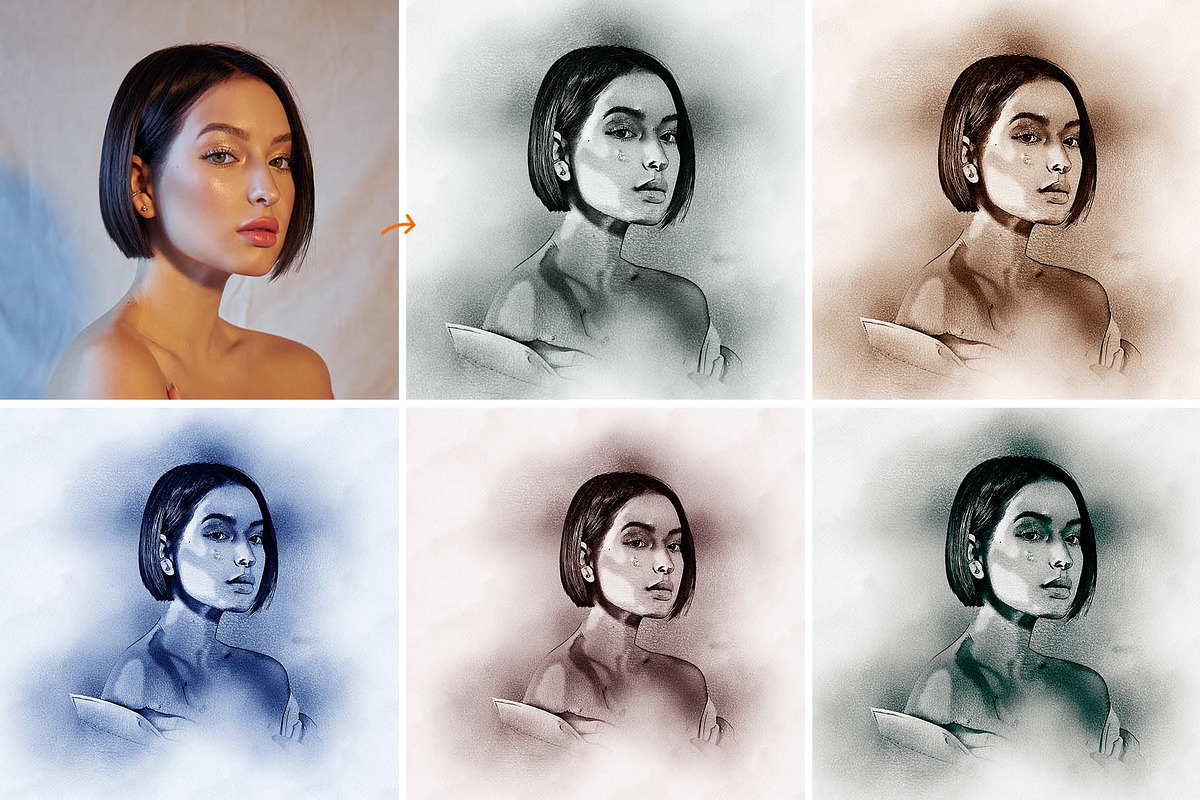 Realistic Pencil Drawing Action, an Action Add-On by MRI STUDIO (Photo 1 of 10)