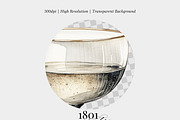 Champagne Coupe Glass, an Illustration by 1801Prints (Thumbnail 3 of 4)