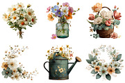 Spring Floral Clipart, an Illustration by DreamArtGraphic (Thumbnail 3 of 4)