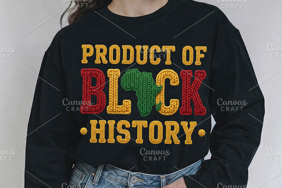 Crochet Product of Black History PNG, an Illustration by Canvas Craft (Photo 4 of 6)