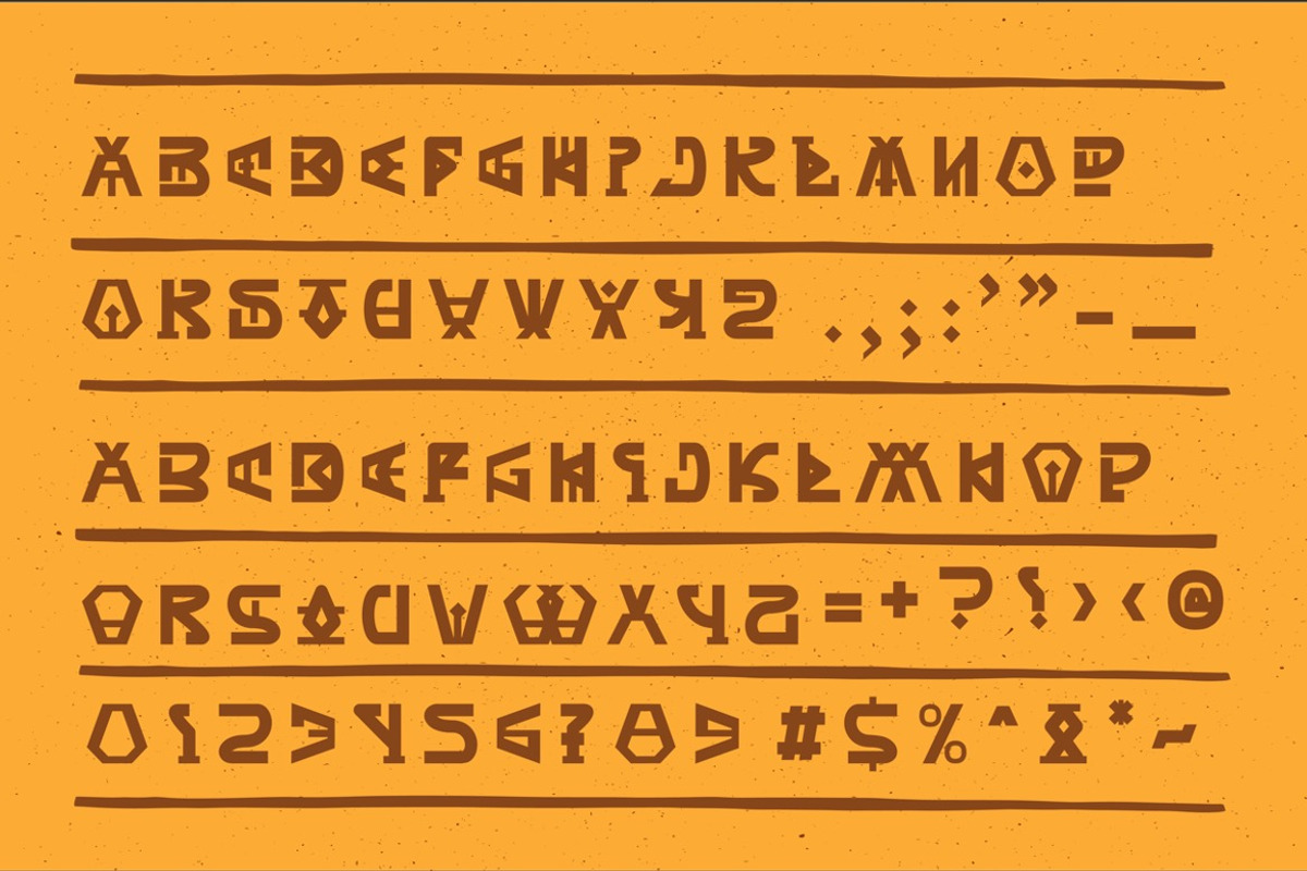 Axubies - Egyptian Gaming Font, a Sans Serif Font by Dhabee (Photo 2 of 15)
