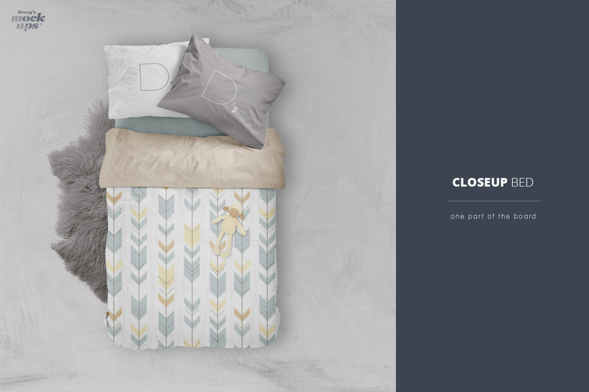 Bedding Multiboard Mockup, an Apparel Mockup by Denny's Mock-ups (Photo 6 of 9)