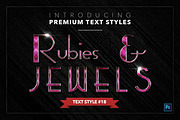 Rubies & Jewels #1 - 20 Text Styles, a Layer Style Add-On by Jonas Stensgaard (Thumbnail 19 of 23)
