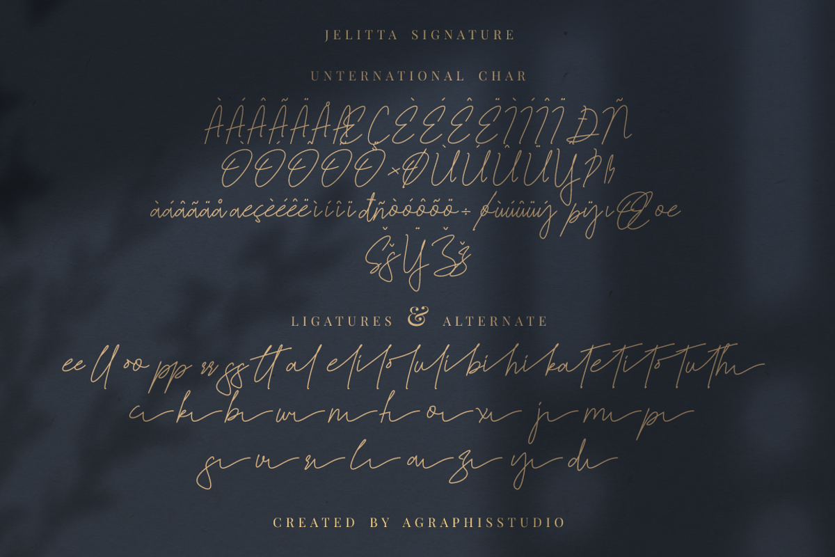 Jelitta Signature Business Font, a Script Font by KennedyStudio (Photo 9 of 10)