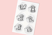 675 Procreate Dog Stamp Brushes 2, a Brush Add-On by HalieKStudio (Thumbnail 5 of 8)