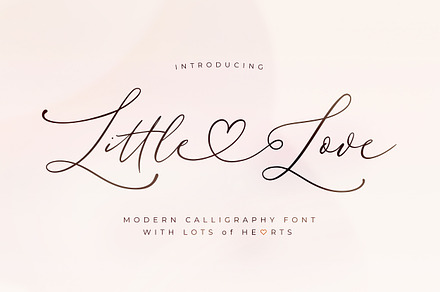 Little Love - for Templett & Corjl, a Script Font by Blessed Print