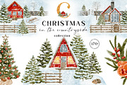 Christmas in Countryside Collection, a Decorative Illustration by Olya Haifisch (Thumbnail 1 of 10)