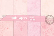 Delicate Pink Papers, a Pattern Graphic by Liz Plummer (Thumbnail 1 of 5)