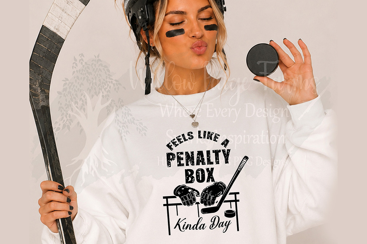 Feels Like a Penalty Box Kinda Day, a Sport Illustration by Willow Paige Farms (Photo 3 of 3)
