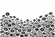 60 Daisy Flower Field Silhouette, a Seasonal Illustration by Amazin_art (Thumbnail 12 of 36)