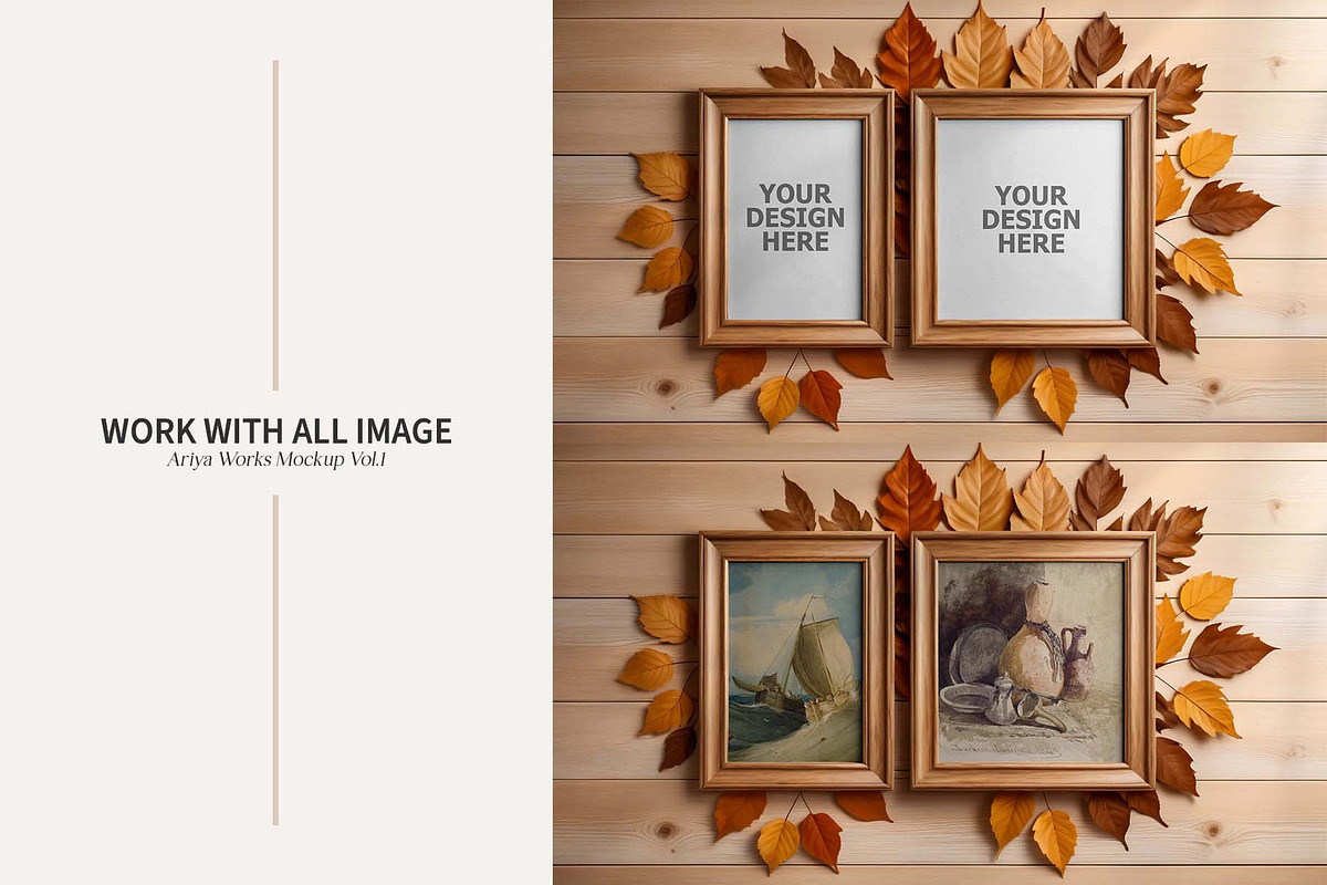 Maple Sauté | 5 Wooden Frame Mockup, a Household Mockup by Ariya Works (Photo 6 of 6)
