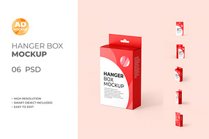 Hanger Paper Box Mockup