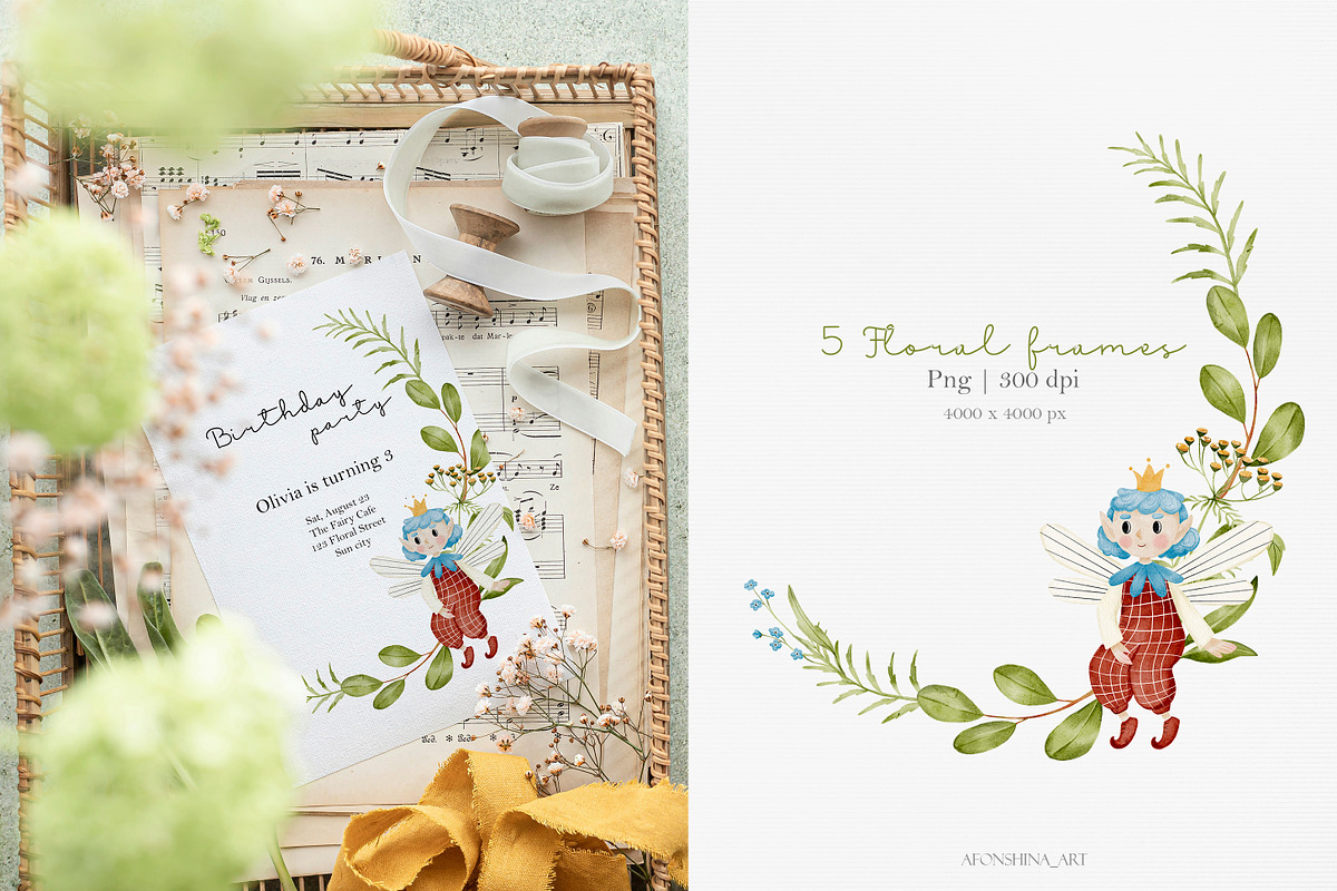 Forest fairies collection, an Illustration by AfonshinaArt (Photo 12 of 14)