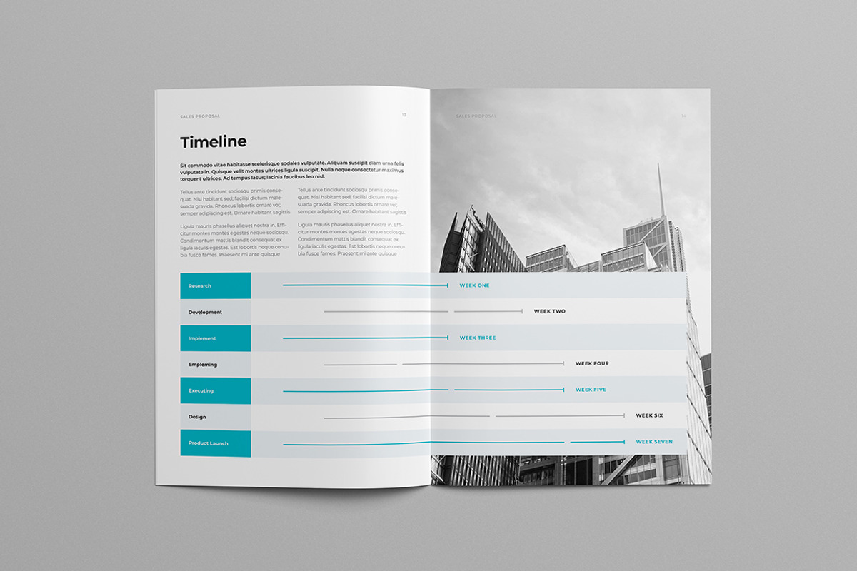 Sales Proposal Template | Word, a Brochure Template by HiveArts (Photo 7 of 9)