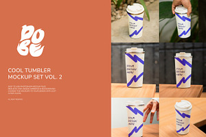 Cool Tumbler Mockup Set Vol. 2, a Packaging Mockup by DOBE Studio