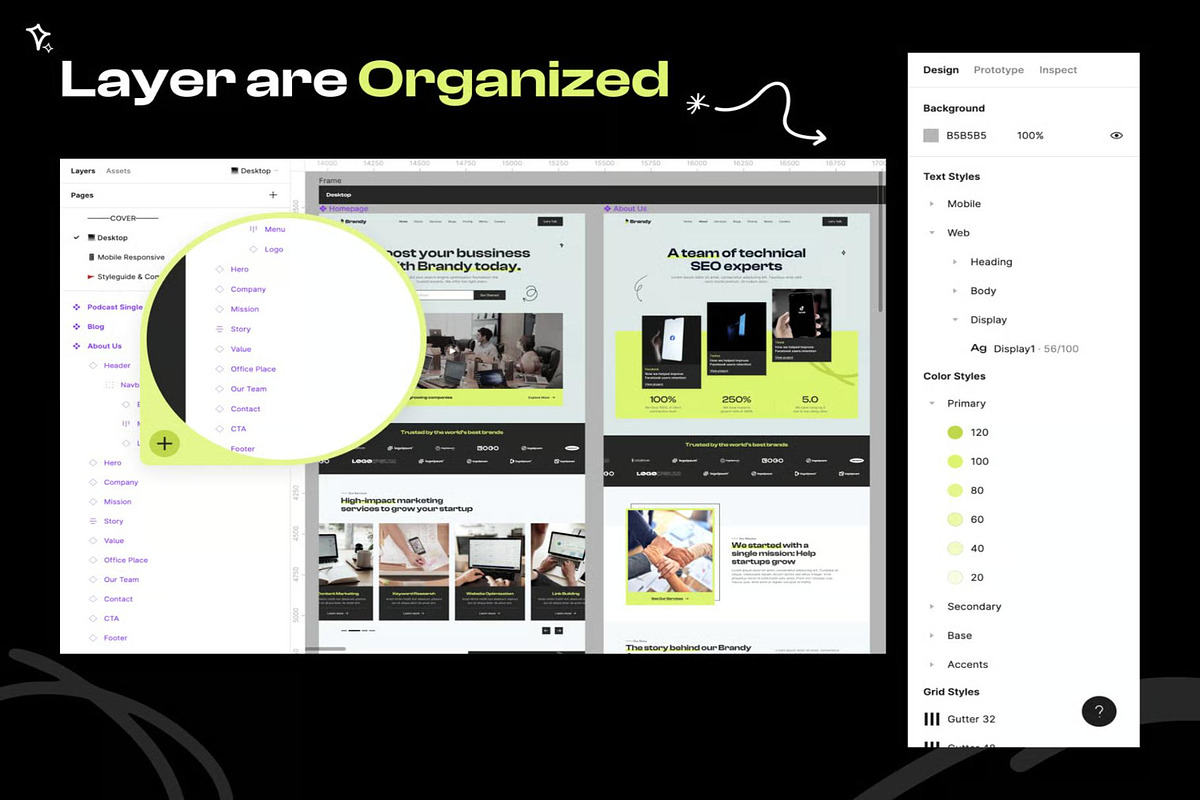 Brandy Digital Marketing Agency UI, an UI Kit Template by Creative Perspective (Photo 8 of 8)