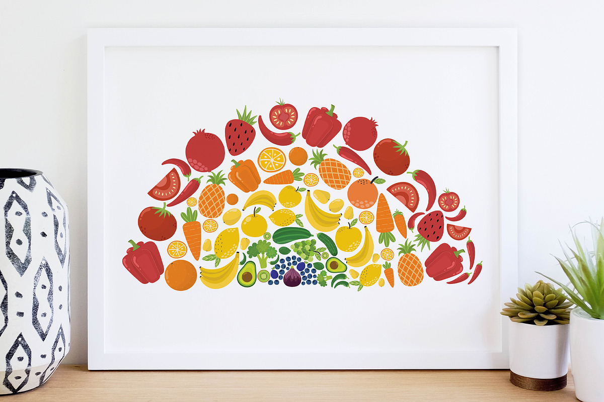 Fruits and Vegetables Clipart Bundle, an Object Graphic by Gulnara Sabirova (Photo 33 of 35)