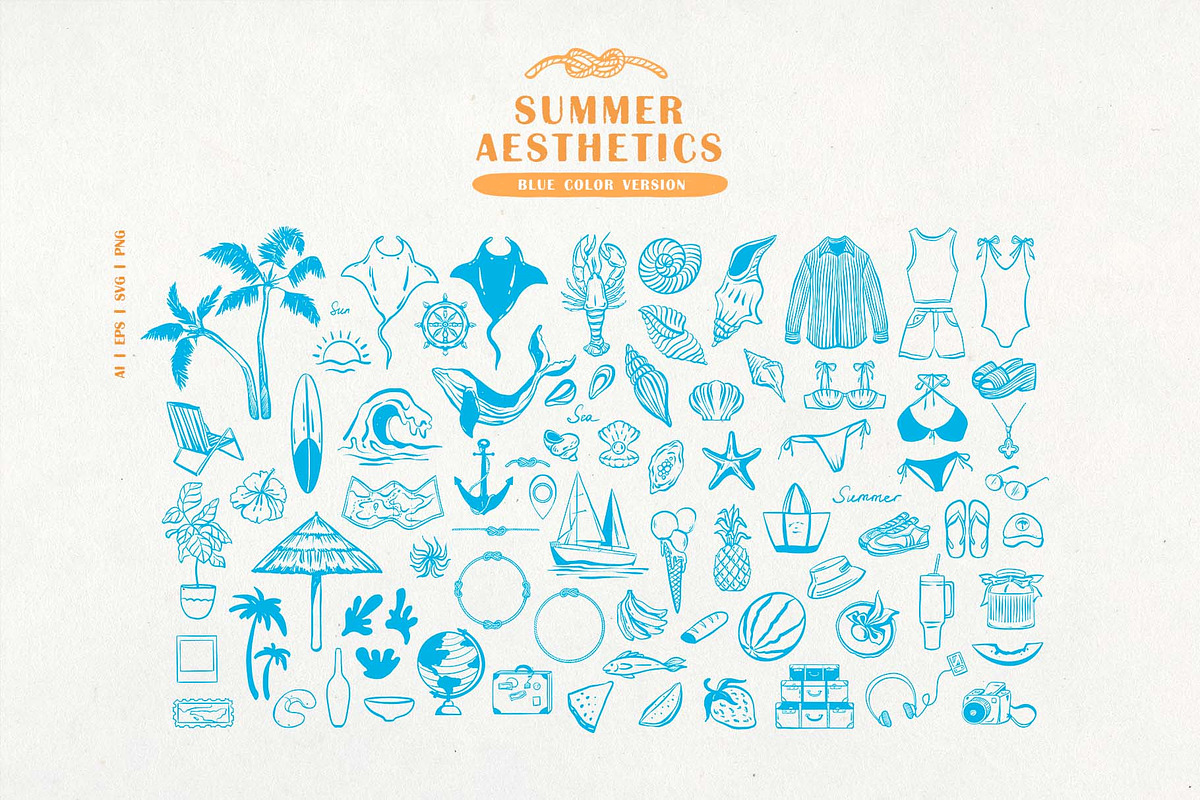 Summer aesthetics. Vector Clipart, an Object Graphic by VerAna (Photo 2 of 11)