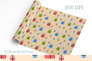 Christmas Seamless Pattern Set, an Illustration by Oleksandra Illustrates (Thumbnail 6 of 20)