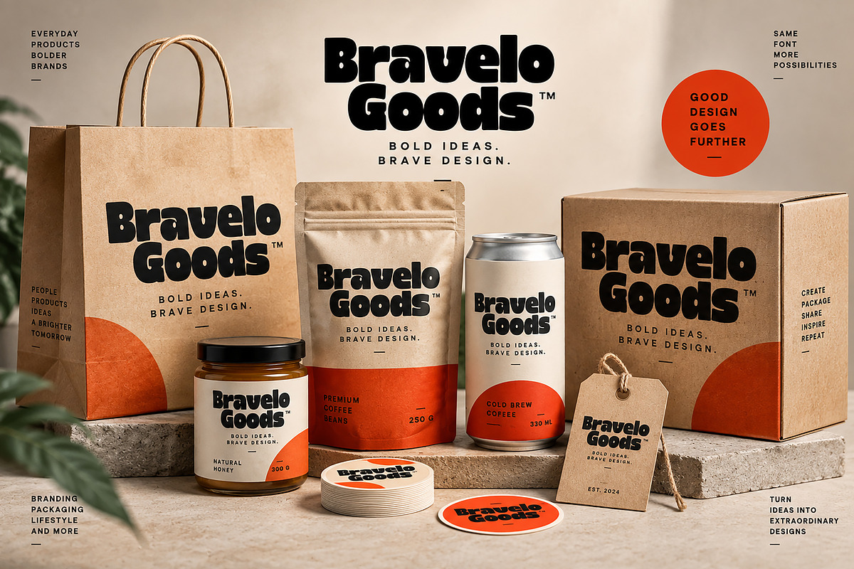 Bravelo — A Bold Display Font, a Slab Serif Font by Wow Magic (Photo 5 of 7)