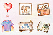 watercolor Father's Day Sublimation, an Illustration by CreationArt (Thumbnail 4 of 5)
