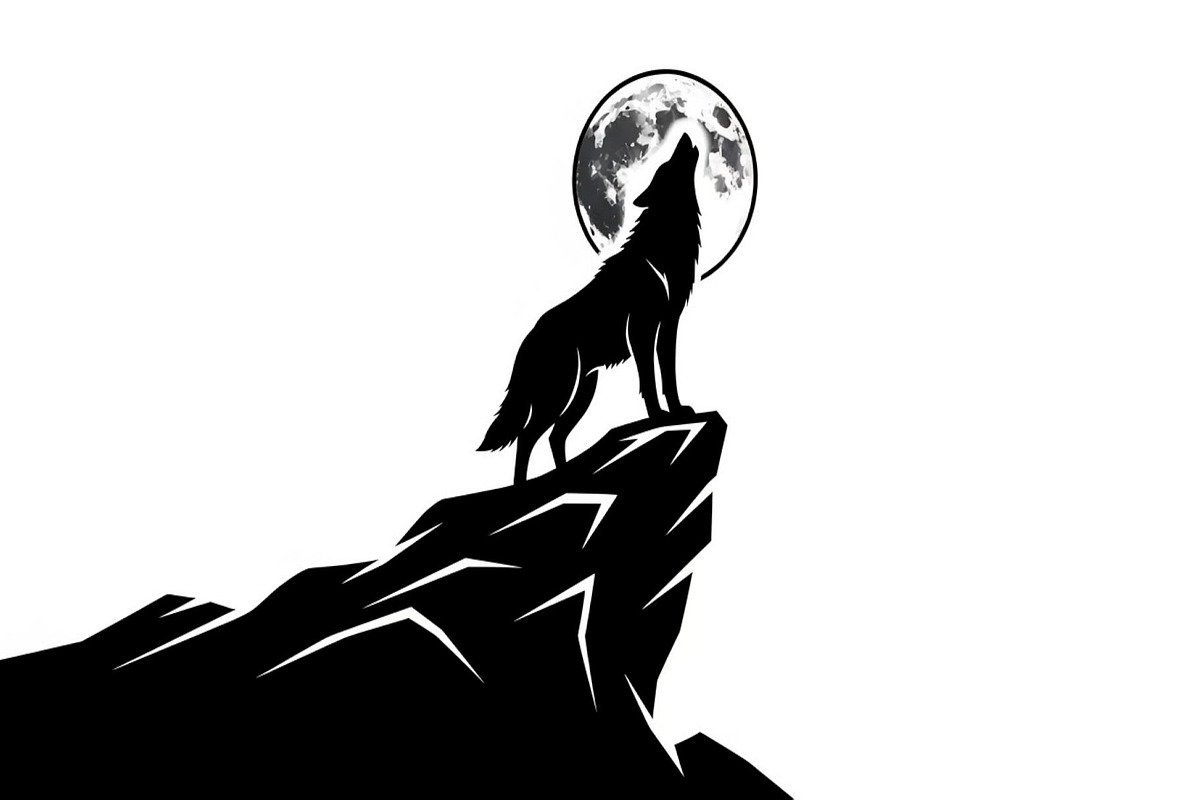 40 Wolf Moon Silhouette Vector Bundl, an Illustration by Amazin_art (Photo 25 of 41)