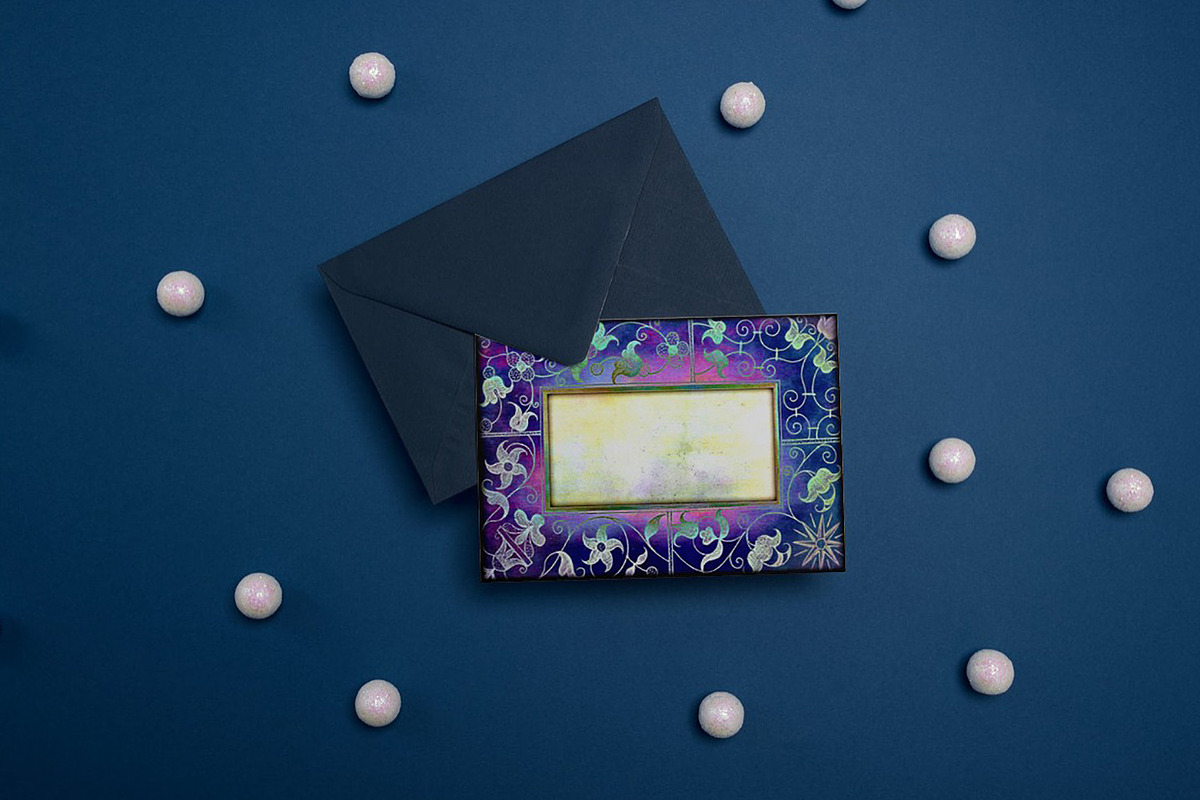 8 ACEO - Ancient Handwritten Frames, a Print Template by Kseniya-Omega (Photo 3 of 3)