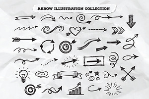 Arrow Illustration Collection, an Outline Icon by Aarley Kaiven