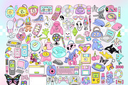 Retro Y2K 2000s Clipart Bundle, an Object Graphic by Huxmay (Thumbnail 2 of 7)