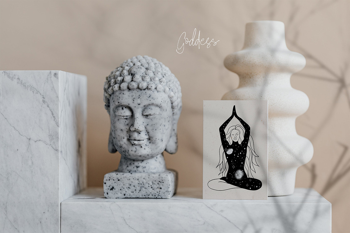 SACRED GALAXY YOGA. MAGICAL BUNDLE, an Illustration by ArtOLB (Photo 10 of 12)