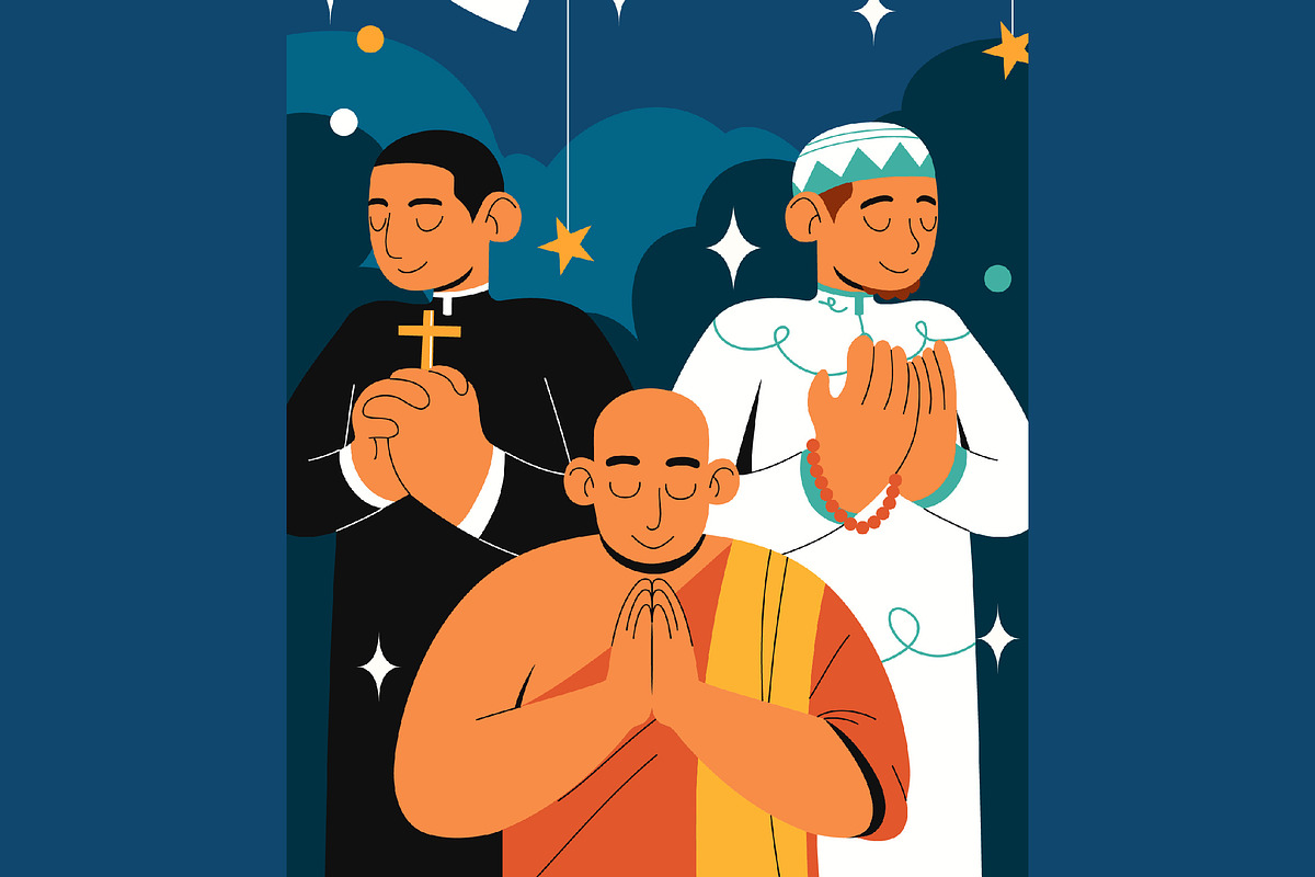 Blue Religion Full Set Illustration, a Person Illustration by graphicook