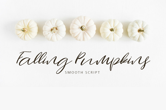 Falling Pumpkins Script Font preview 7