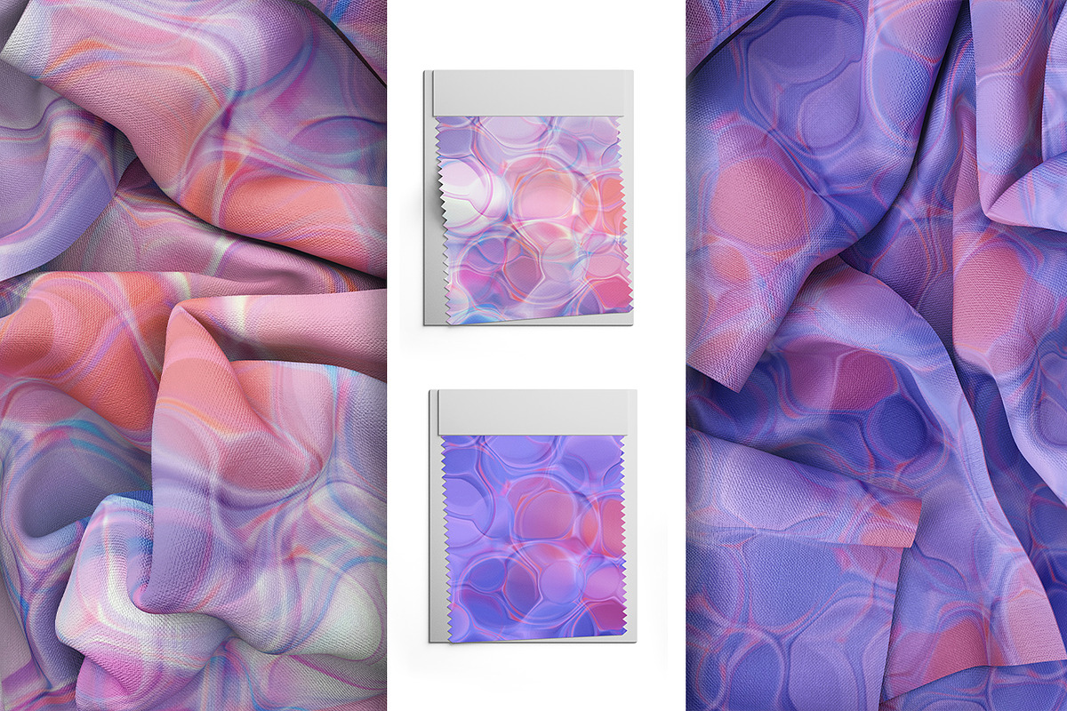 Flowing Fluidity: Set of Patterns, a Decorative Illustration by EireenBel (Photo 9 of 13)