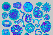 3D Neon Abstract Glass Shapes, a Graphic by Alina Sh (Thumbnail 2 of 6)