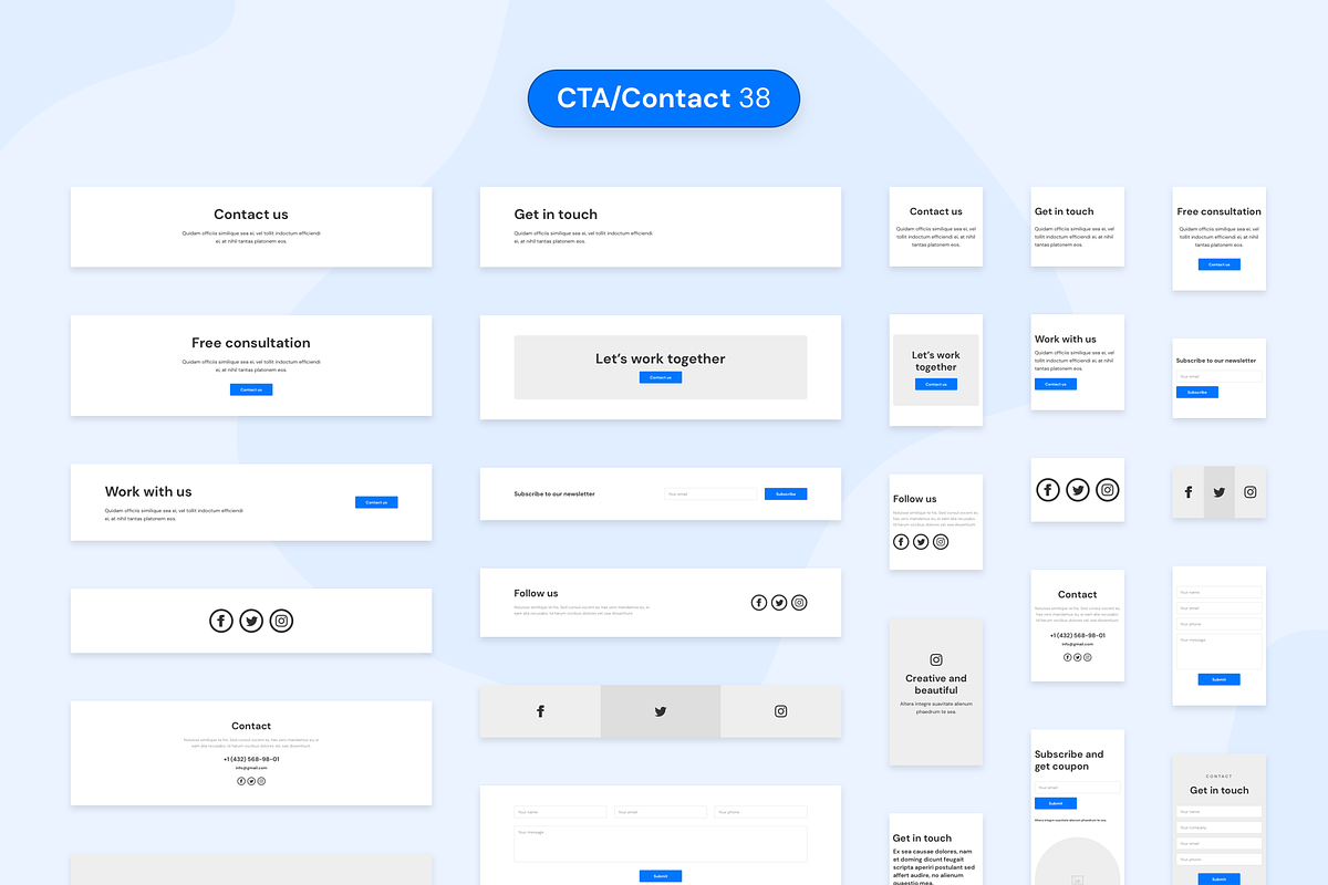 DOB – Desktop & Mobile Wireframe Kit, a Wireframe Template by laaqiq (Photo 13 of 15)