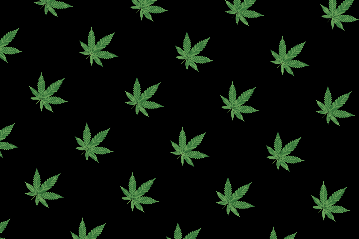 Marijuana leaf pattern, a Pattern Graphic by Dream Imagine Create