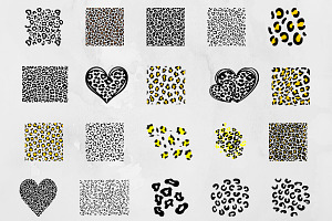 Leopard Pattern Silhouette SVG, a Texture Illustration by newminddesign