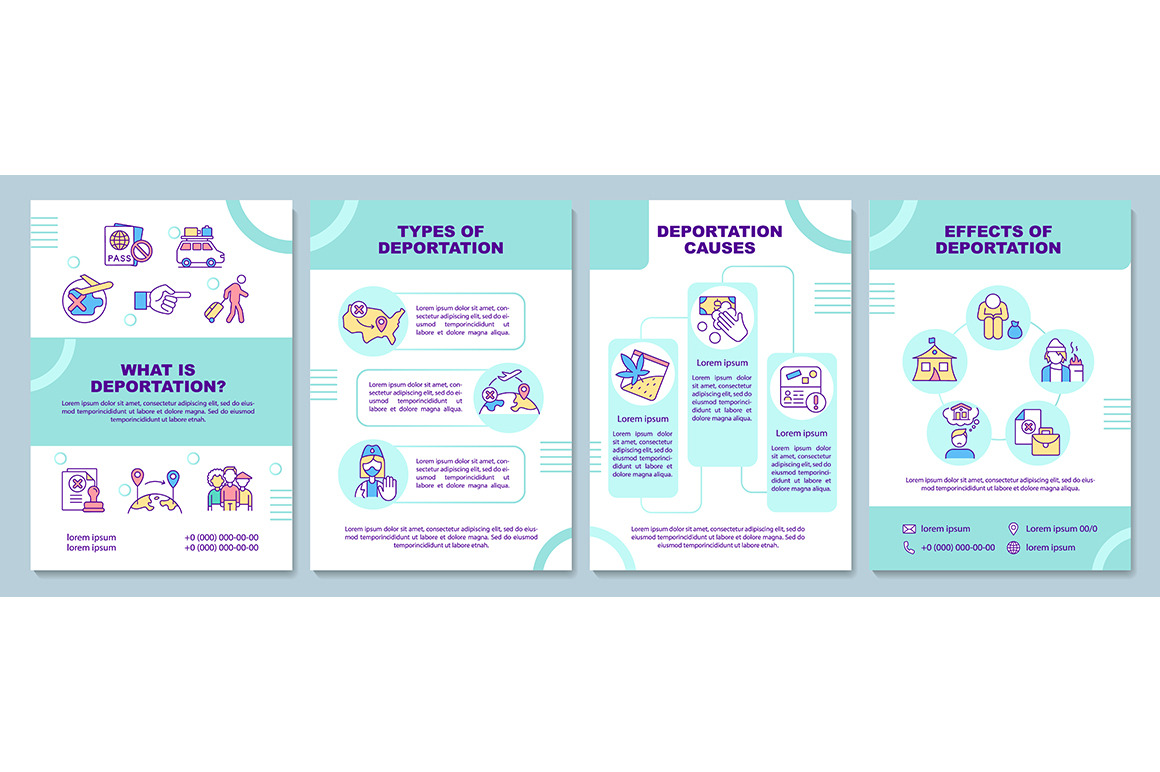 What is deportation brochure, a Brochure Template by IMG Visuals