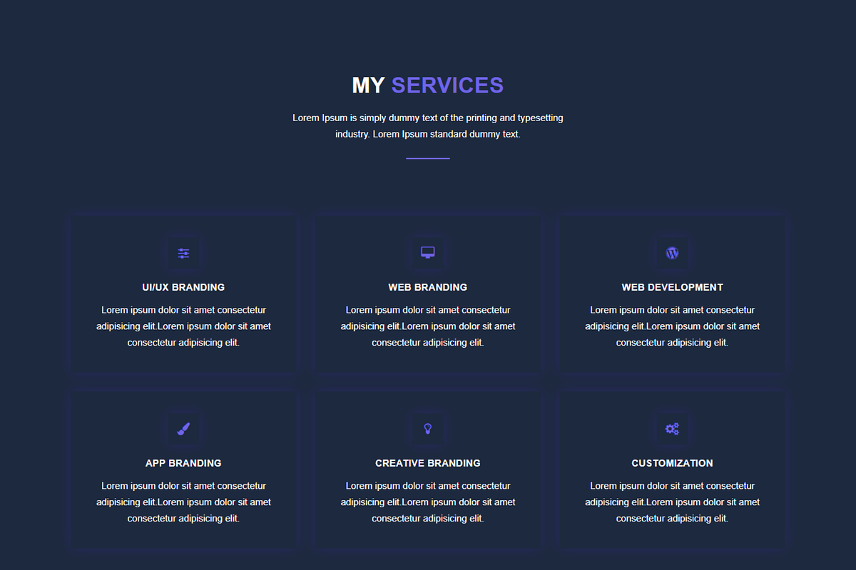 Dark Portfolio CV HTML Template, a Bootstrap Template by Themeplaza (Photo 3 of 6)