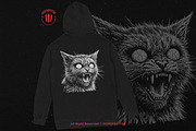 10 Bundle Dark Art Cats Gothic, an Illustration by Morspective (Thumbnail 4 of 7)