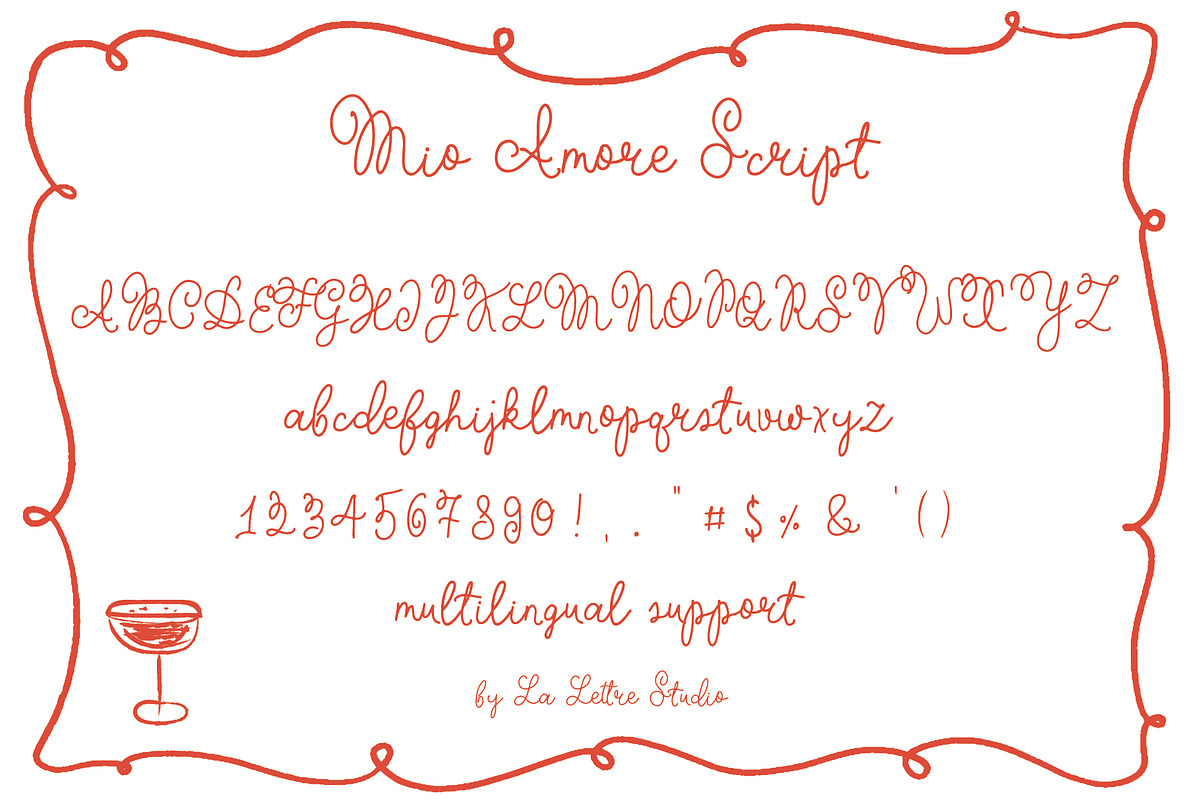 Amore Mio Whimsical Wedding Script, a Handwritten Font by Amalia Calligraphy (Photo 2 of 7)