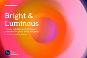 Bright & Luminous Radial Gradients, a Background Graphic by Komet & Flicker (Thumbnail 1 of 14)