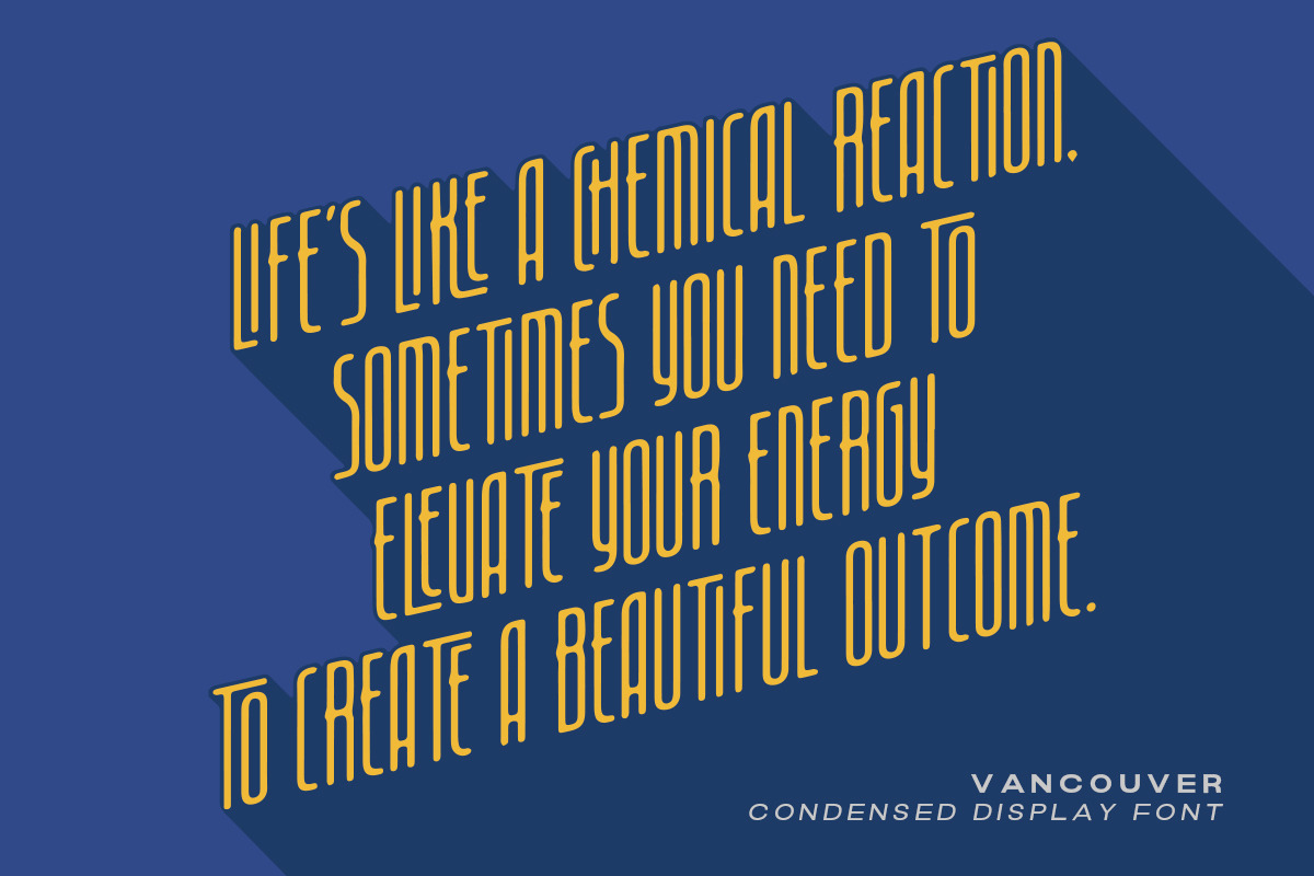 Vancouver - Condensed Display Font, a Font by Letterhend Studio (Photo 4 of 9)