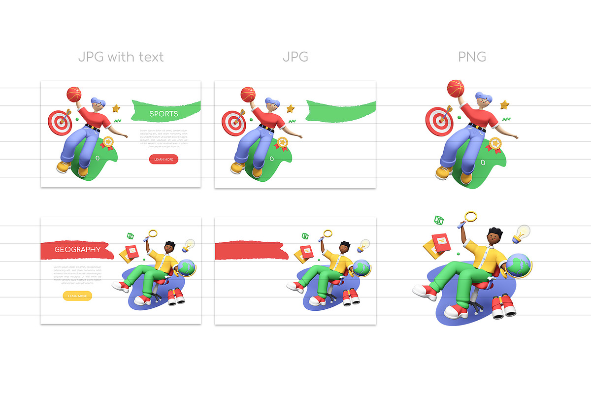 School 3D Illustrations, an Education Illustration by Boyko Pictures (Photo 14 of 14)