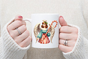 Christmas Angel Clipart, a Graphic by designcity5 (Thumbnail 4 of 5)