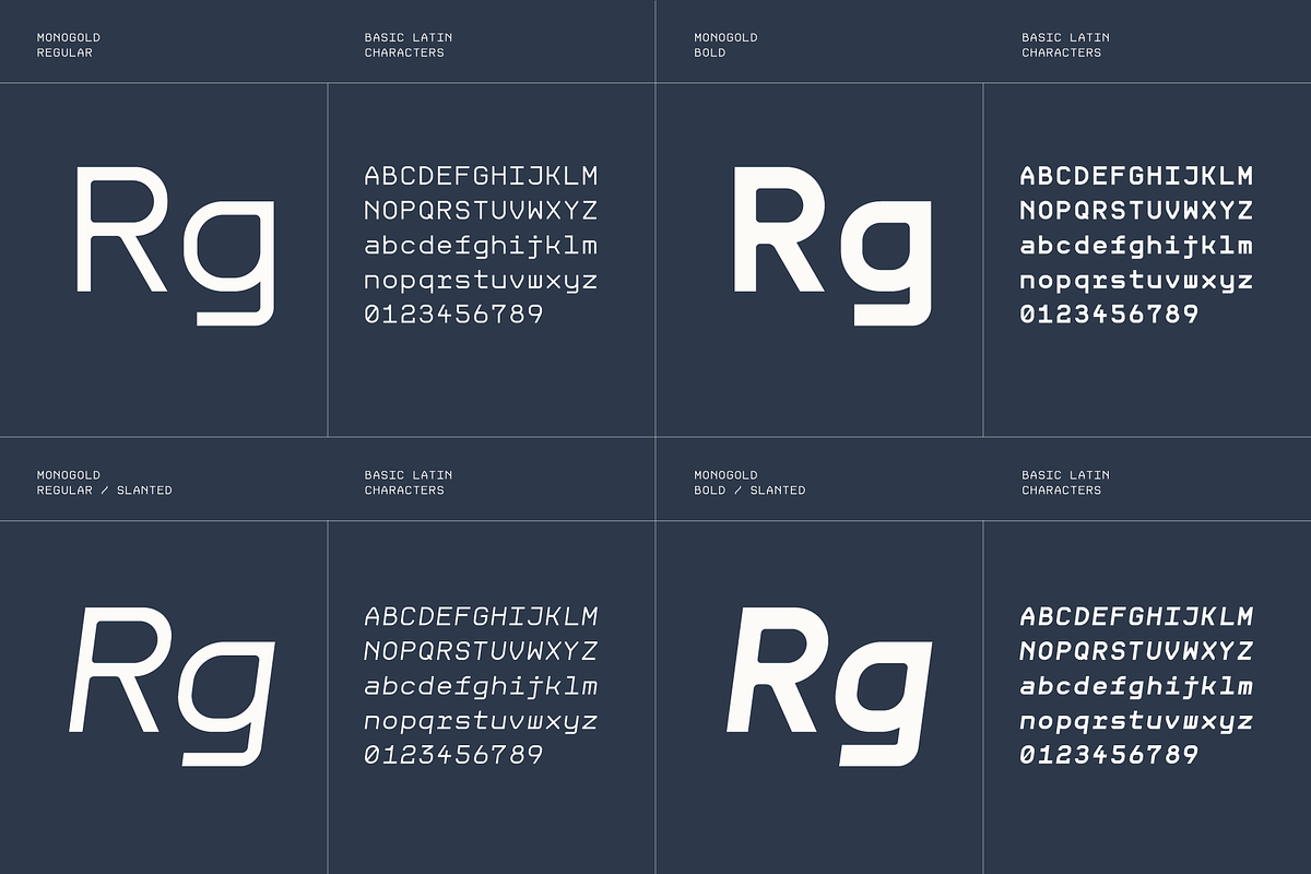 Monogold – Fibonacci Monospace, a Sans Serif Font by Gridlounge (Photo 3 of 13)