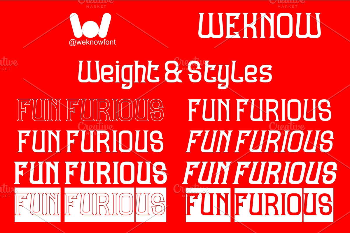 Fun Furious font, a Blackletter Font by weknow (Photo 7 of 8)