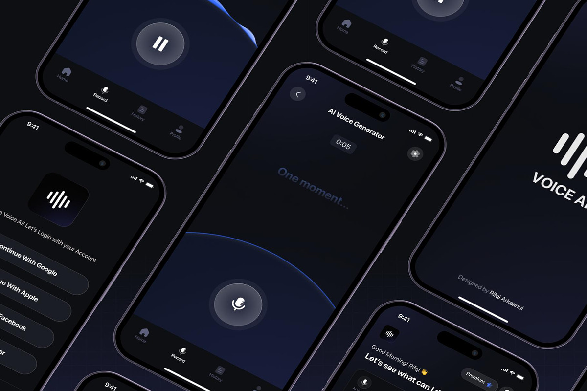 Voice AI - Voice AI UI Kit, an UI Kit Template by Lumina_ui_ux202 (Photo 5 of 8)